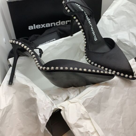 ❤️SOLD❤️Alexander Wang studded Black Slingbacks - Picture 10 of 10